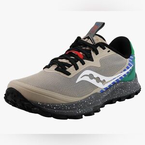 NEW Saucony Peregrine 11 Trail Running Shoes US Men's 14 / EU 49 Gray/Blue/Green